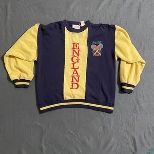 Vintage Coca Cola Racquet Club Sweater 1987 England Size Small